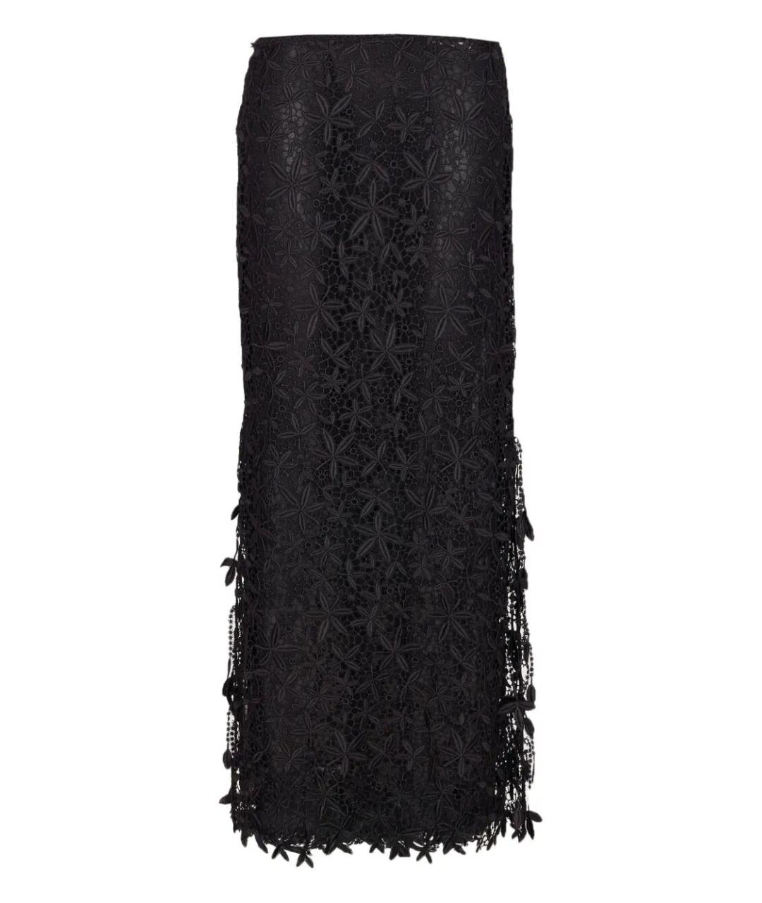 TOTEME Черная полиэстеровая юбка макси, фото 1