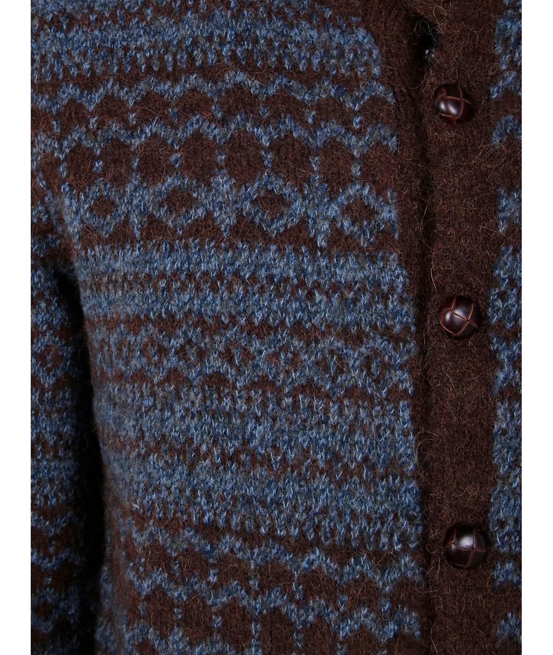 BALLANTYNE Коричневый шерстяной кардиган, фото 3