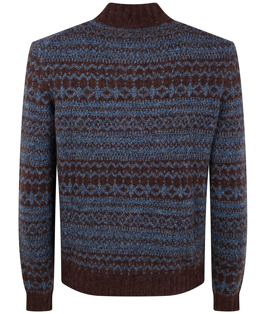 BALLANTYNE Коричневый шерстяной кардиган, фото 2