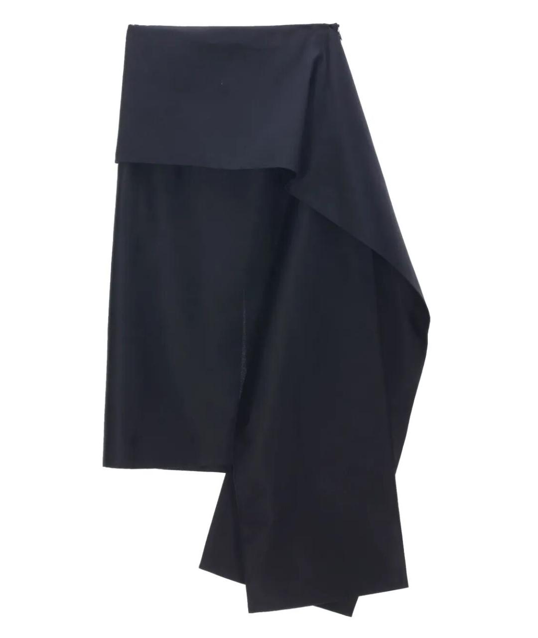Carven Черная шерстяная юбка миди, фото 1