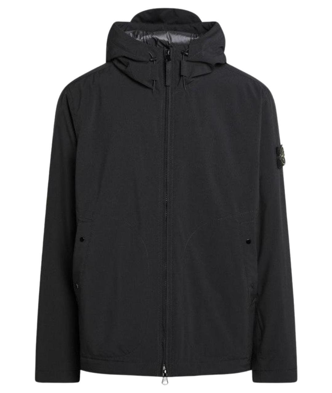 STONE ISLAND Черная полиэстеровая куртка, фото 1