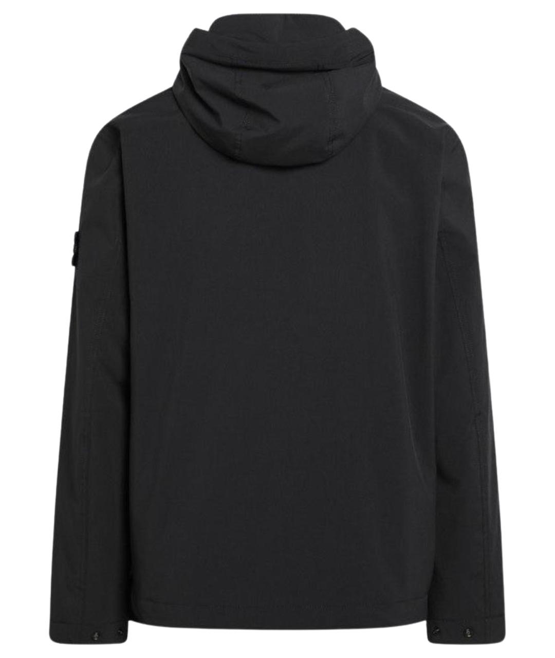 STONE ISLAND Черная полиэстеровая куртка, фото 2