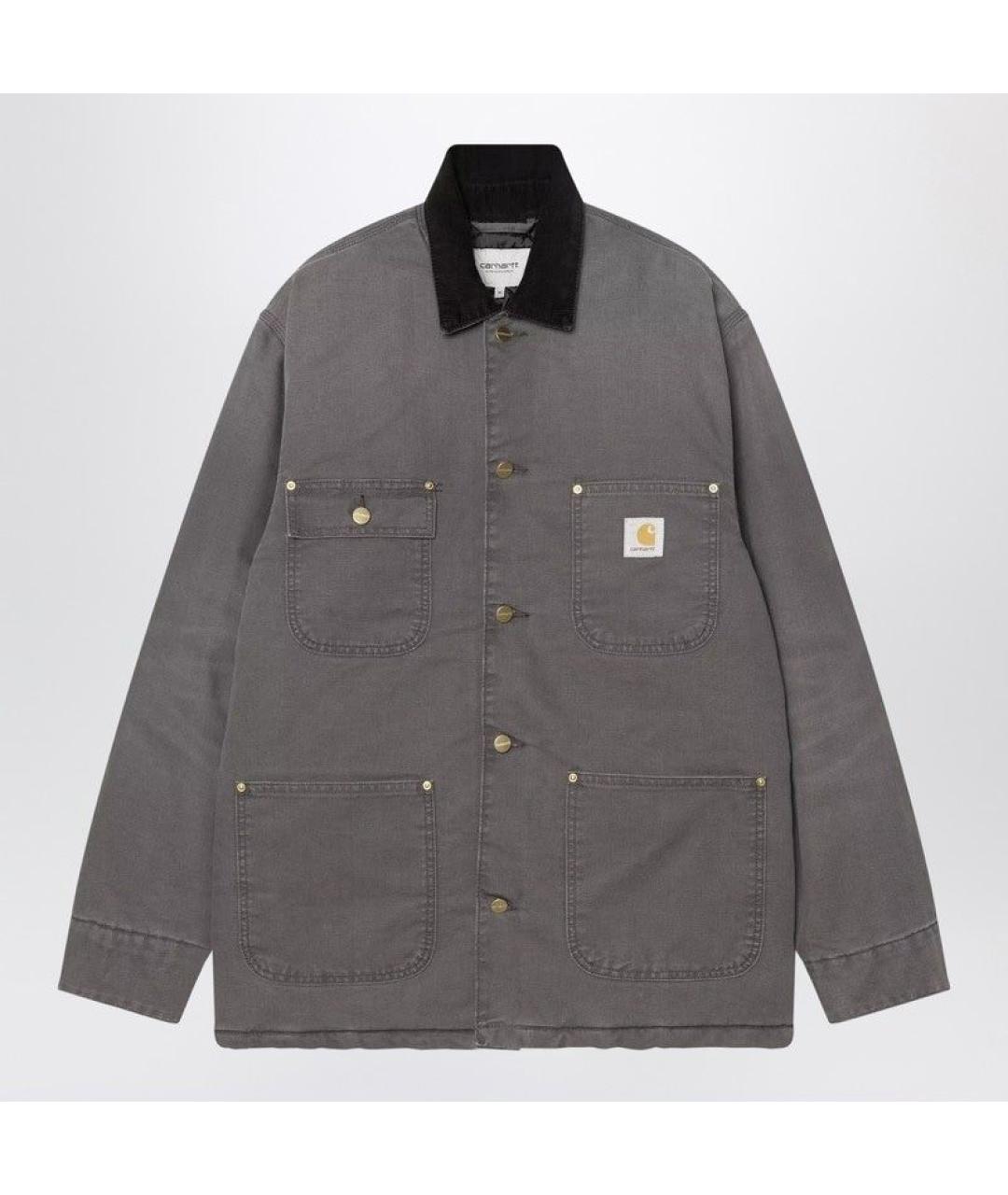 CARHARTT WIP Серая хлопковая куртка, фото 3
