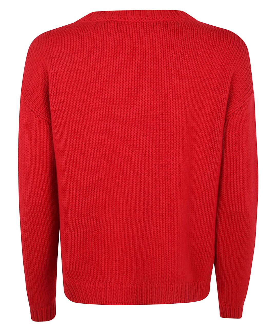 BASE Красный шерстяной джемпер / свитер, фото 2