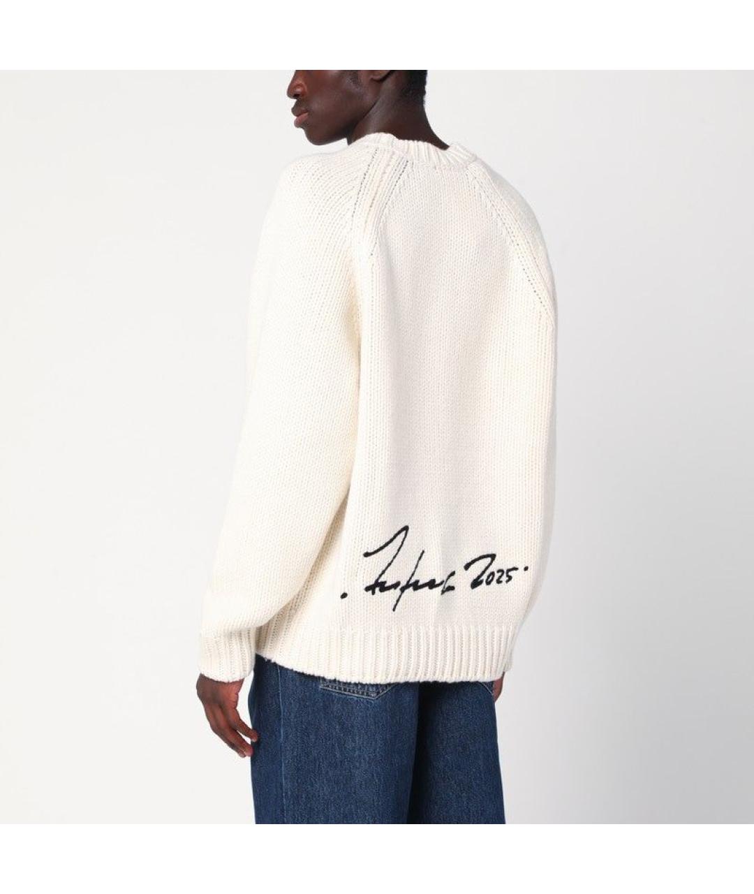 KENZO Белый шерстяной джемпер / свитер, фото 2