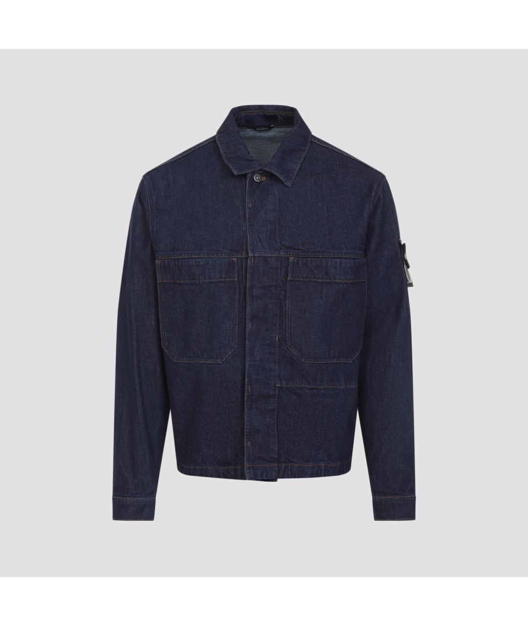 STONE ISLAND Синяя хлопковая куртка, фото 2