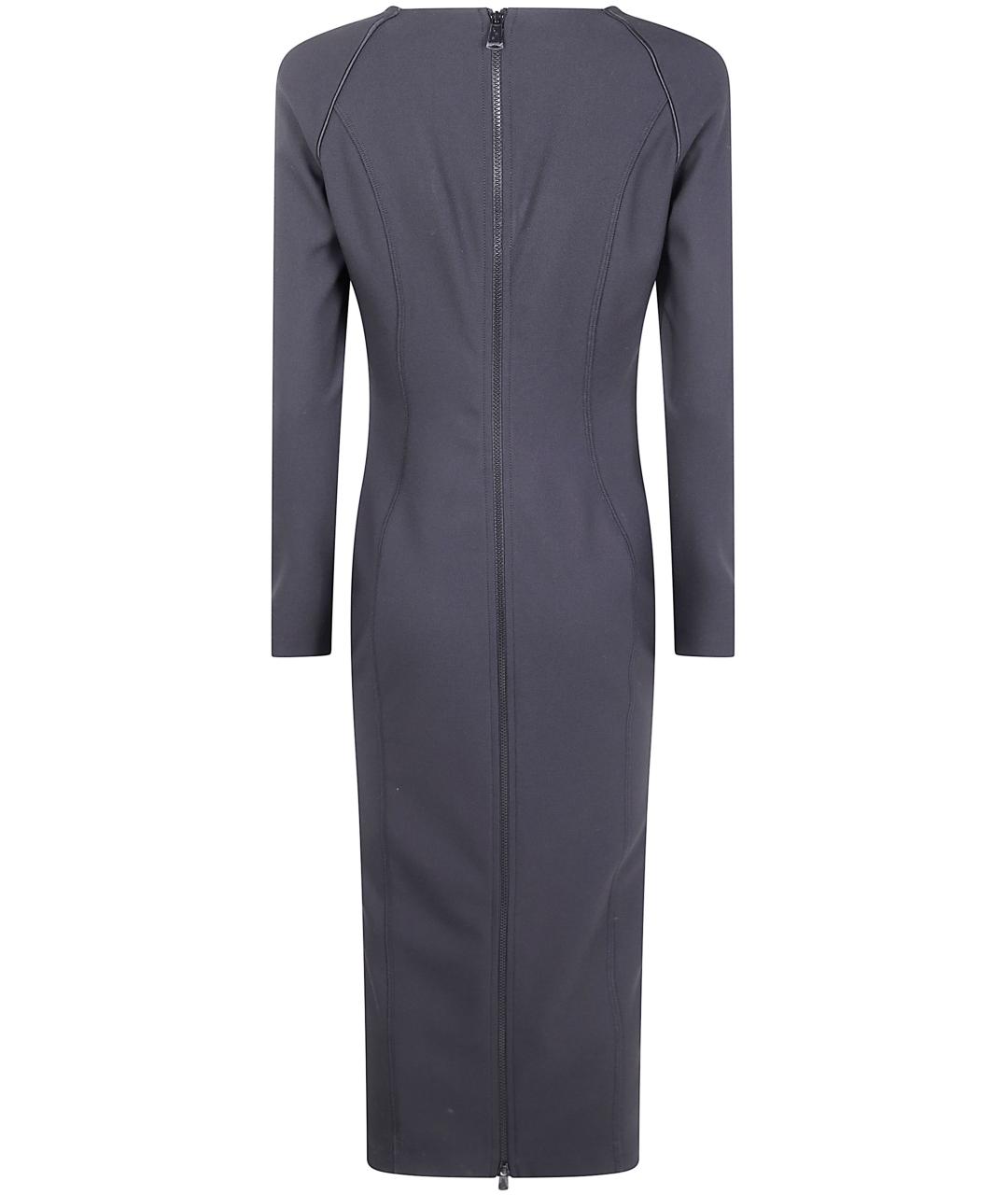 PINKO Серое полиэстеровое повседневное платье, фото 2