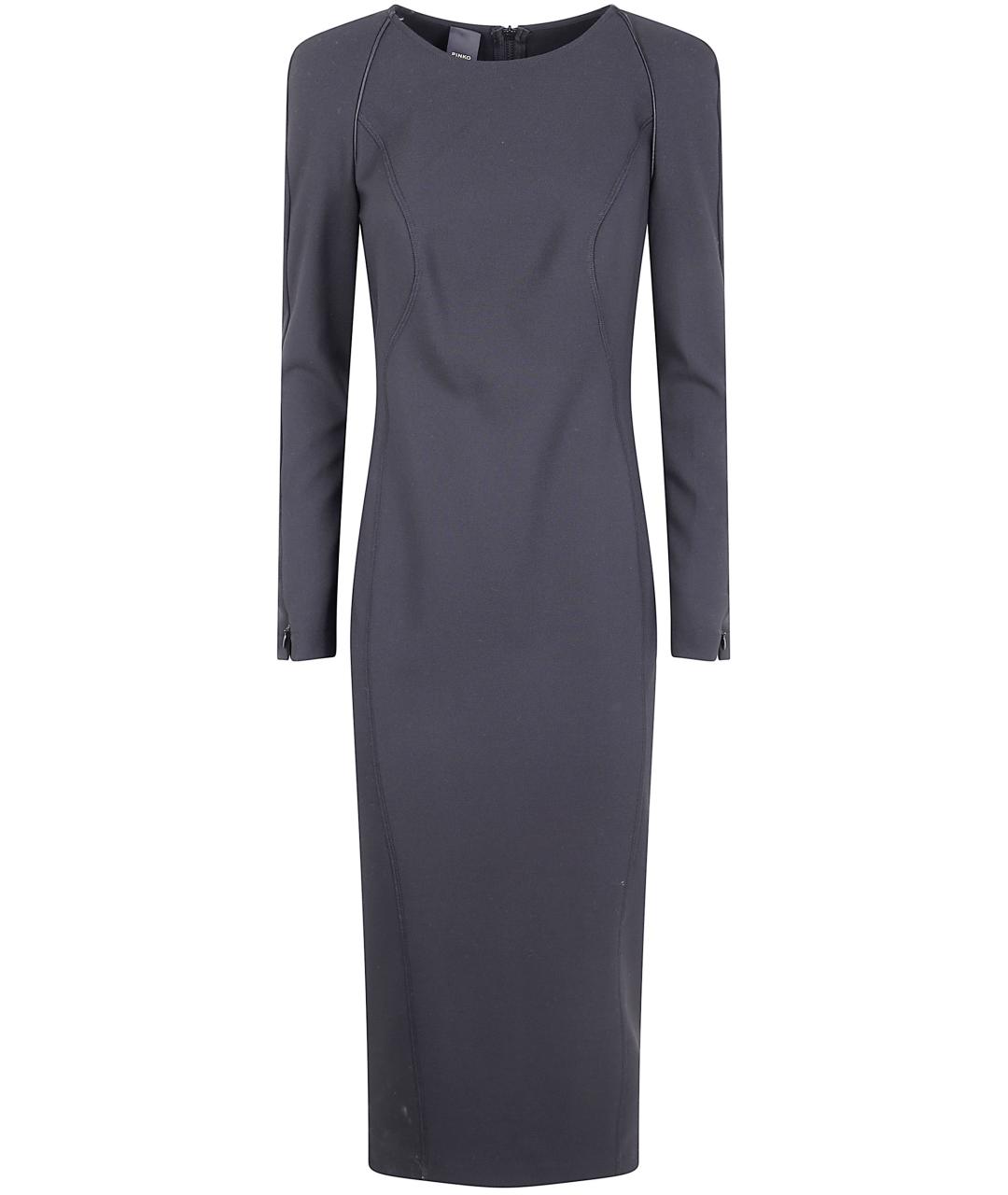 PINKO Серое полиэстеровое повседневное платье, фото 1