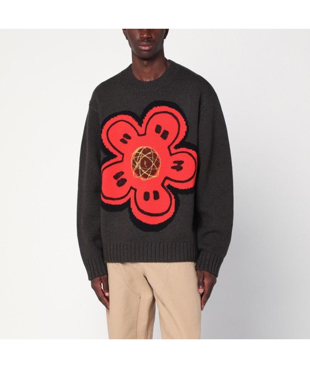 KENZO Зеленый шерстяной джемпер / свитер, фото 2