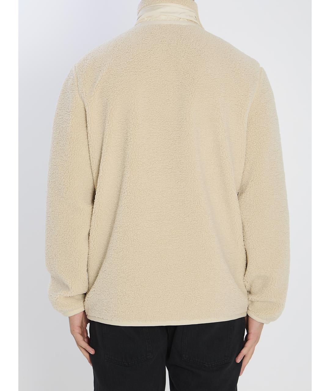 MONCLER Бежевая полиэстеровая куртка, фото 5