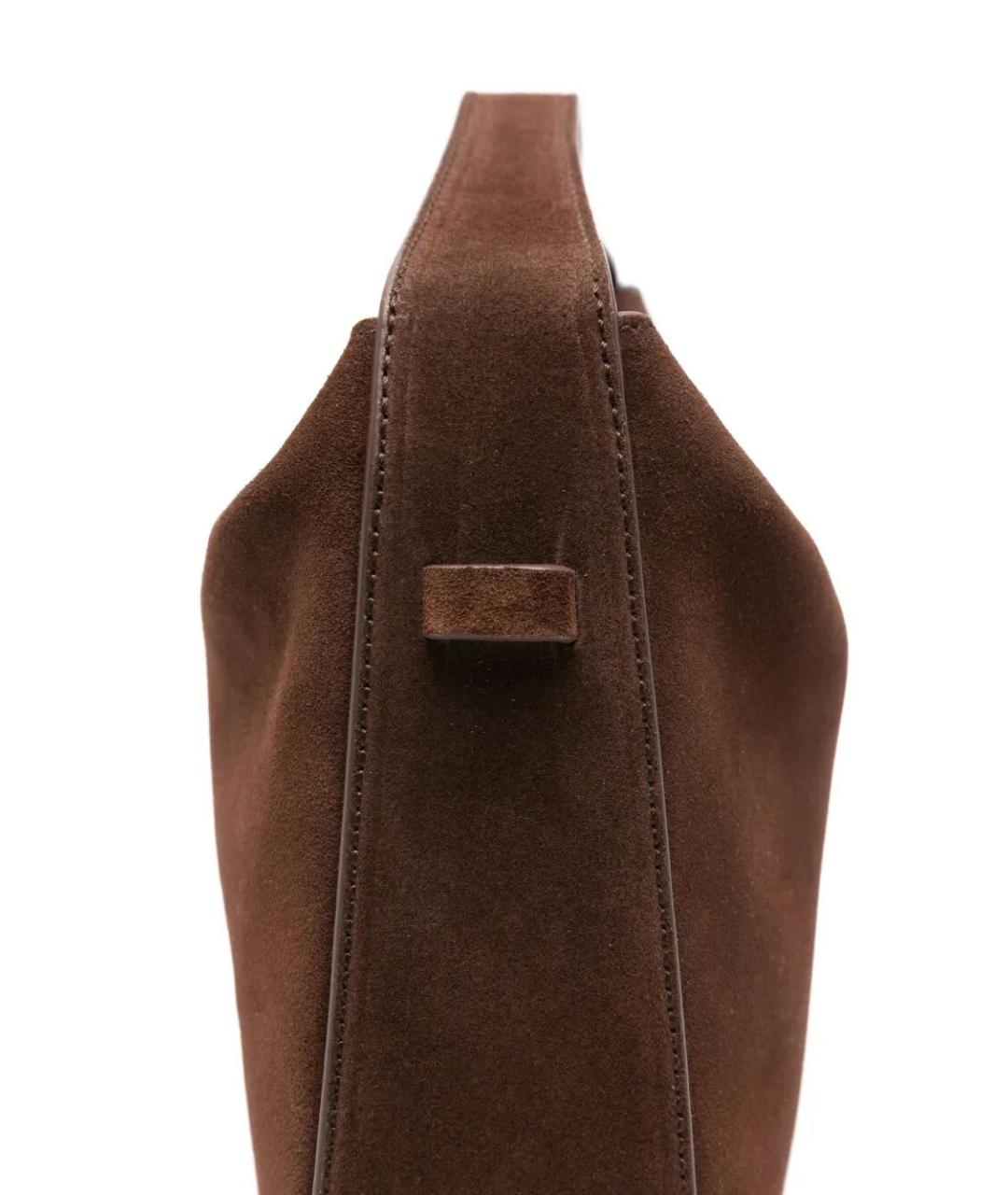 AESTHER EKME Коричневая замшевая сумка через плечо, фото 3