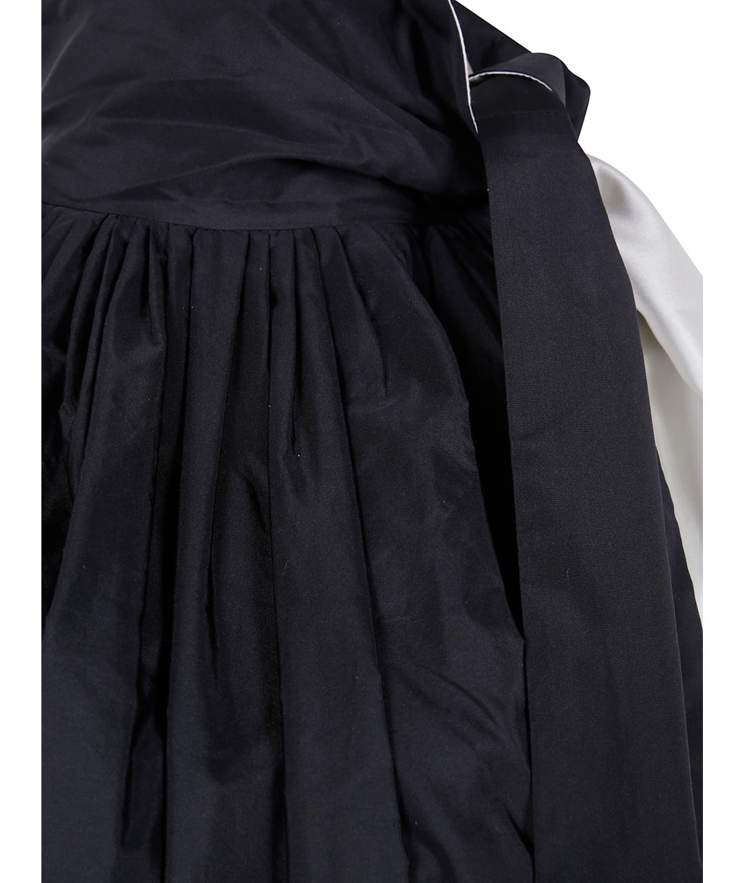 MAX MARA Черное полиэстеровое коктейльное платье, фото 5