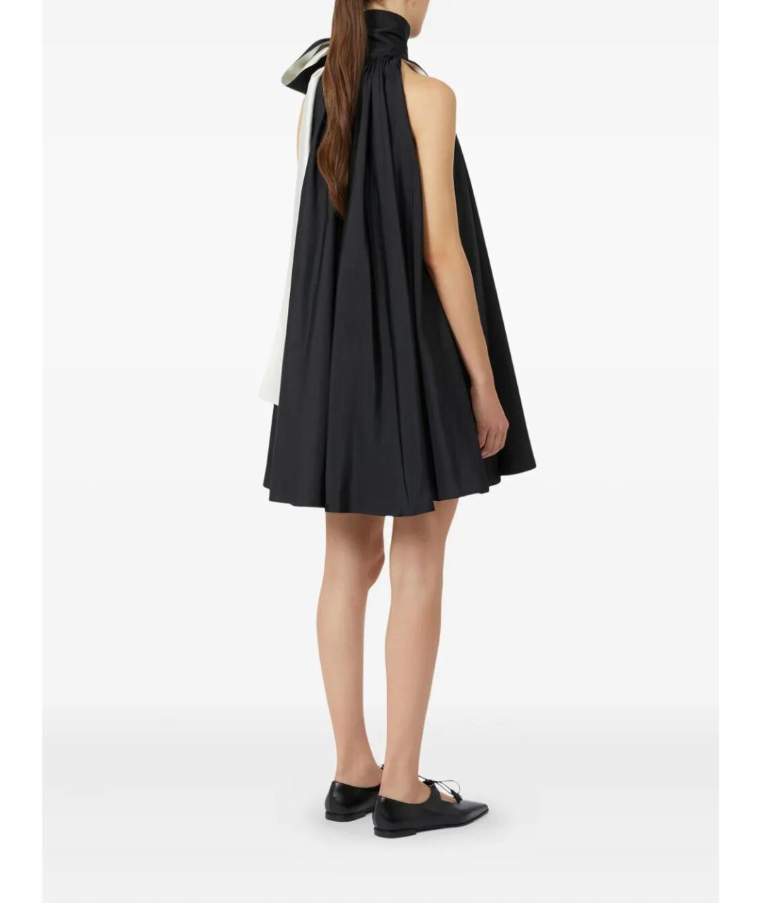 MAX MARA Черное полиэстеровое коктейльное платье, фото 2