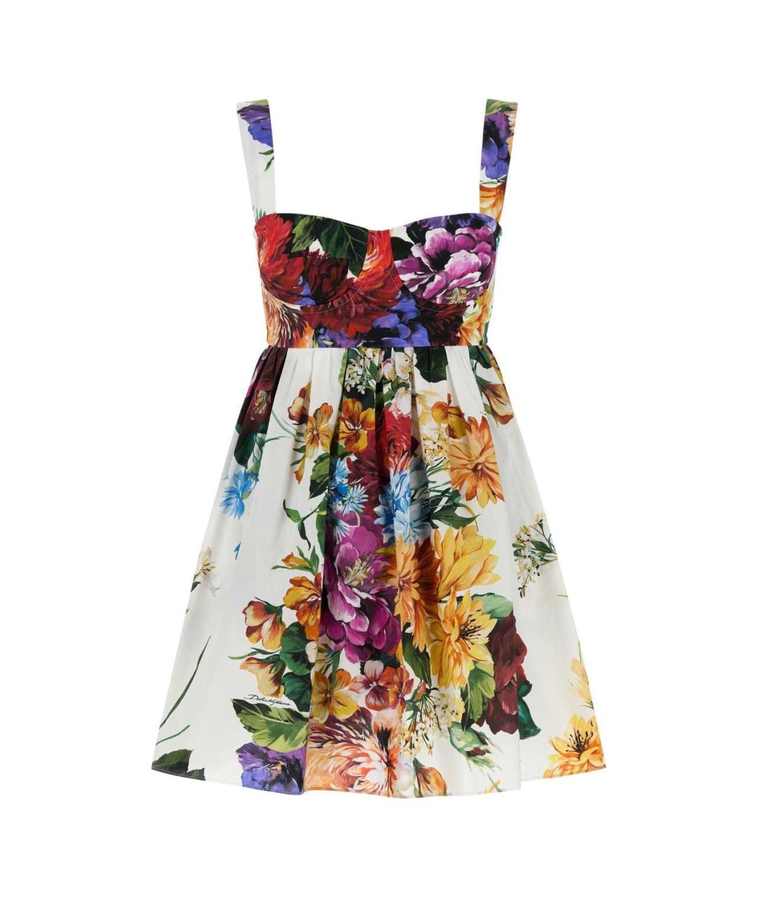 DOLCE&GABBANA Мульти хлопковое повседневное платье, фото 1