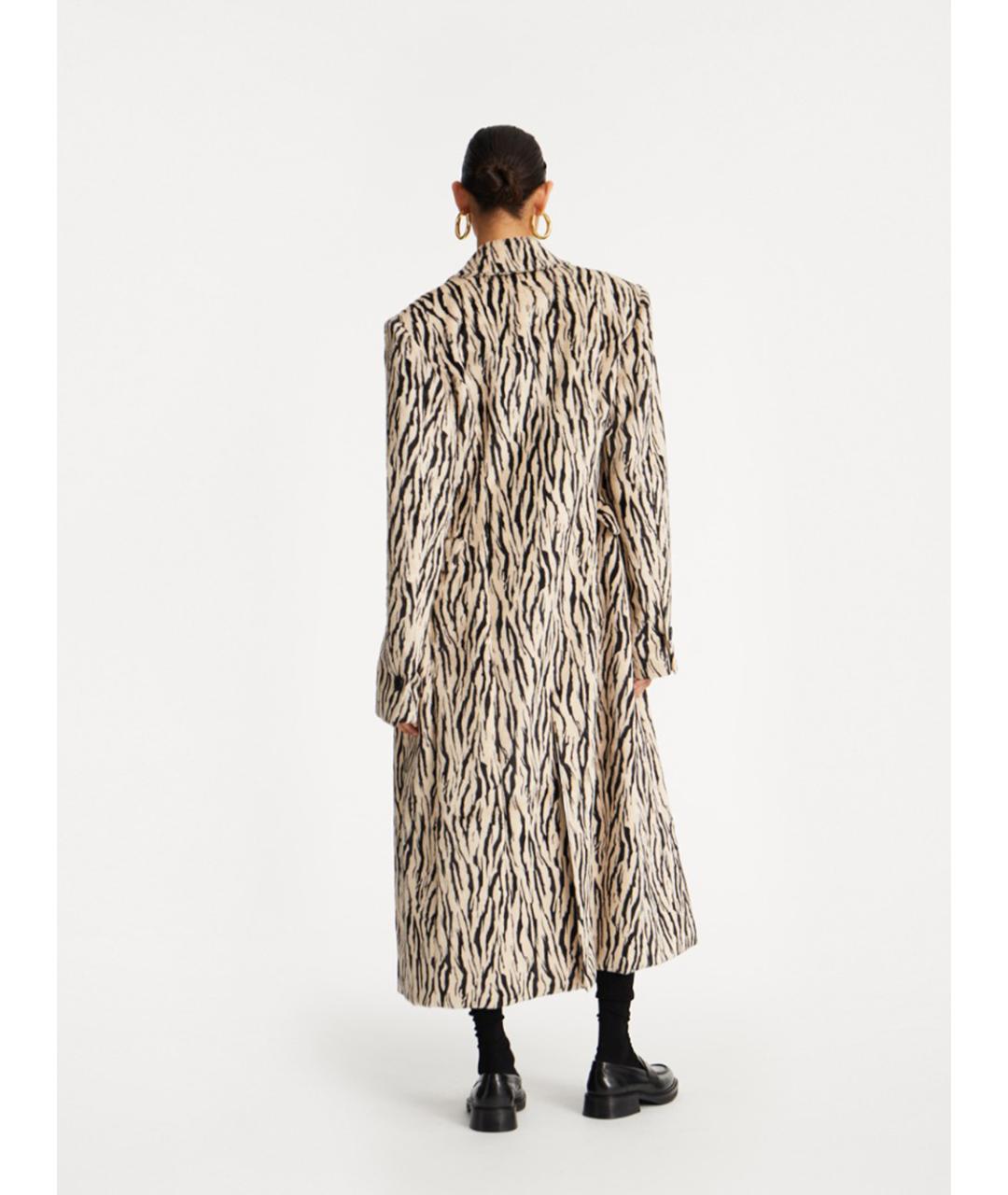 ROTATE Бежевая хлопковая юбка мини, фото 3