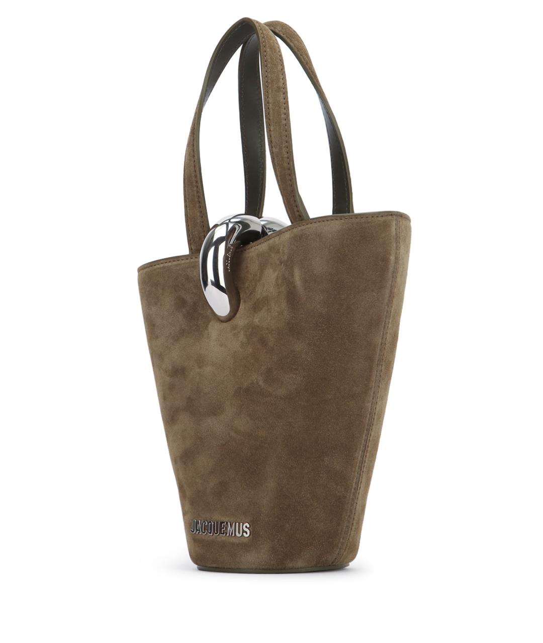 JACQUEMUS Замшевая сумка тоут, фото 2