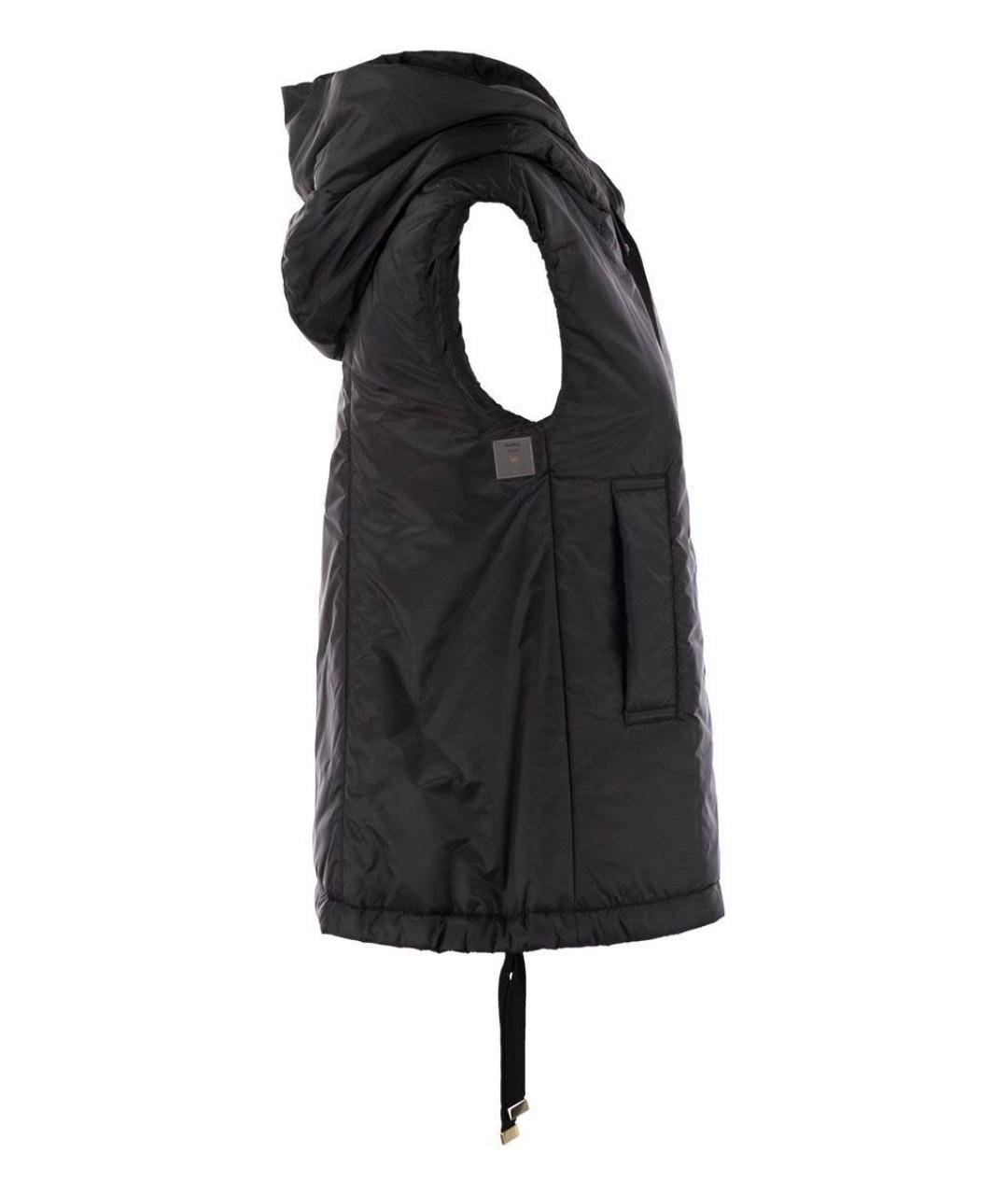 MAX MARA Черный полиэстеровый жилет, фото 3