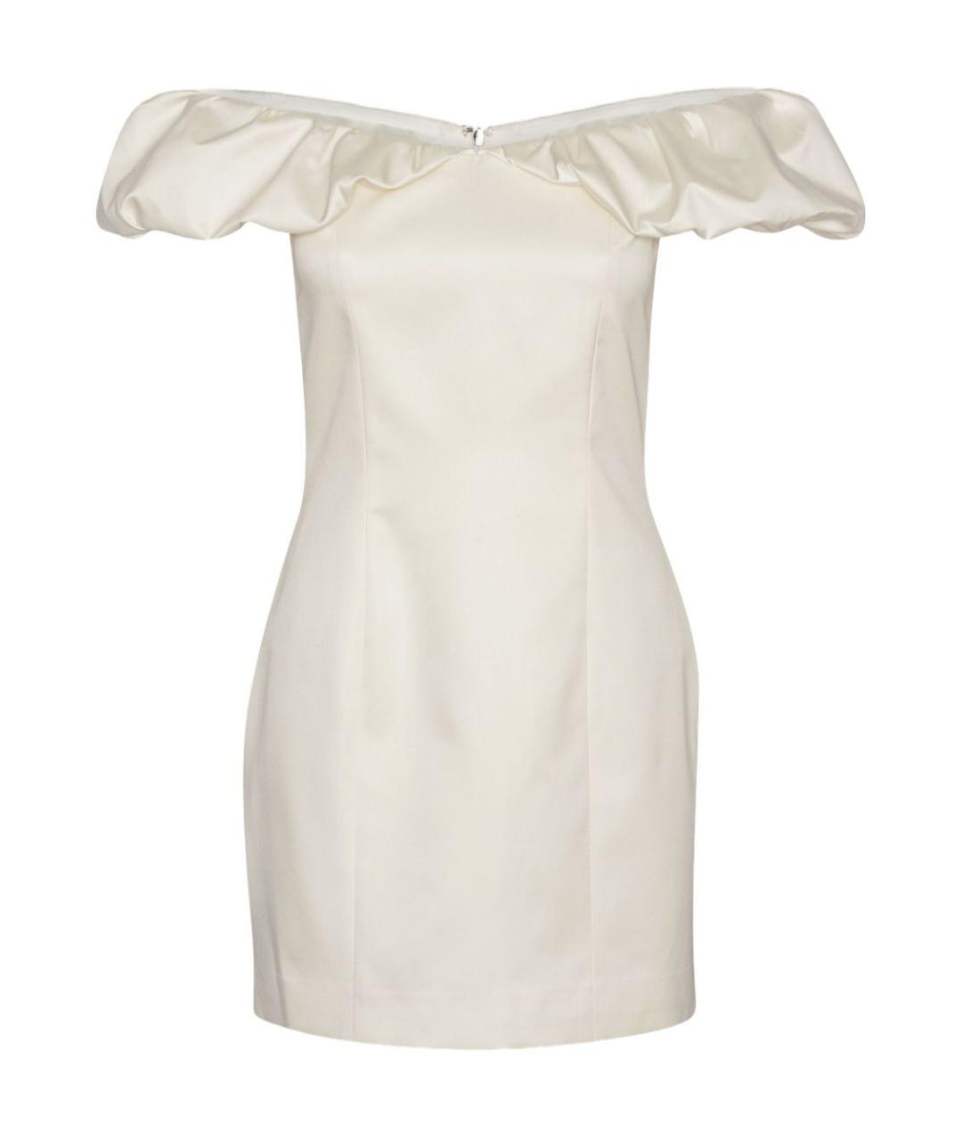 ROTATE Белое полиэстеровое коктейльное платье, фото 1