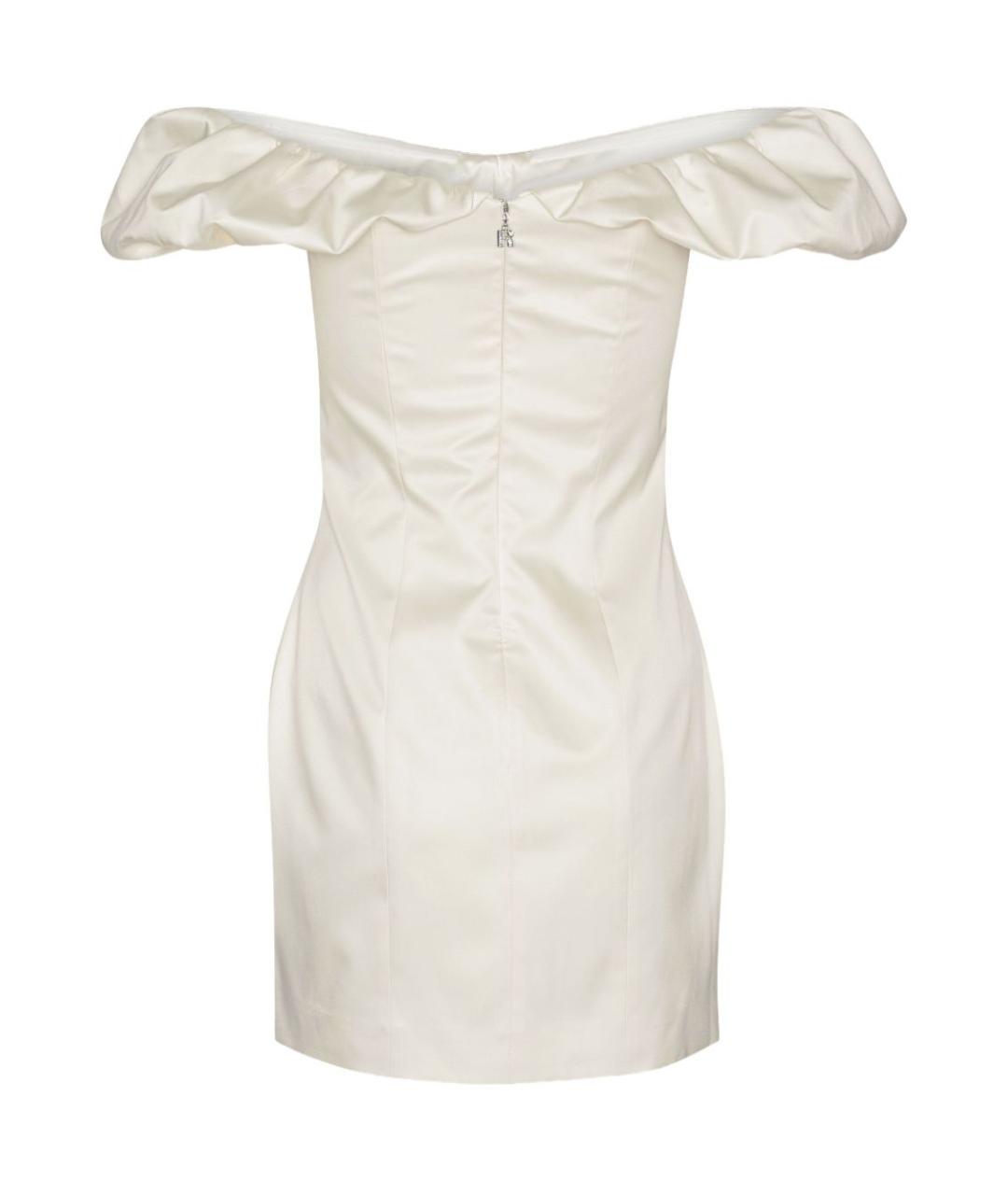 ROTATE Белое полиэстеровое коктейльное платье, фото 4