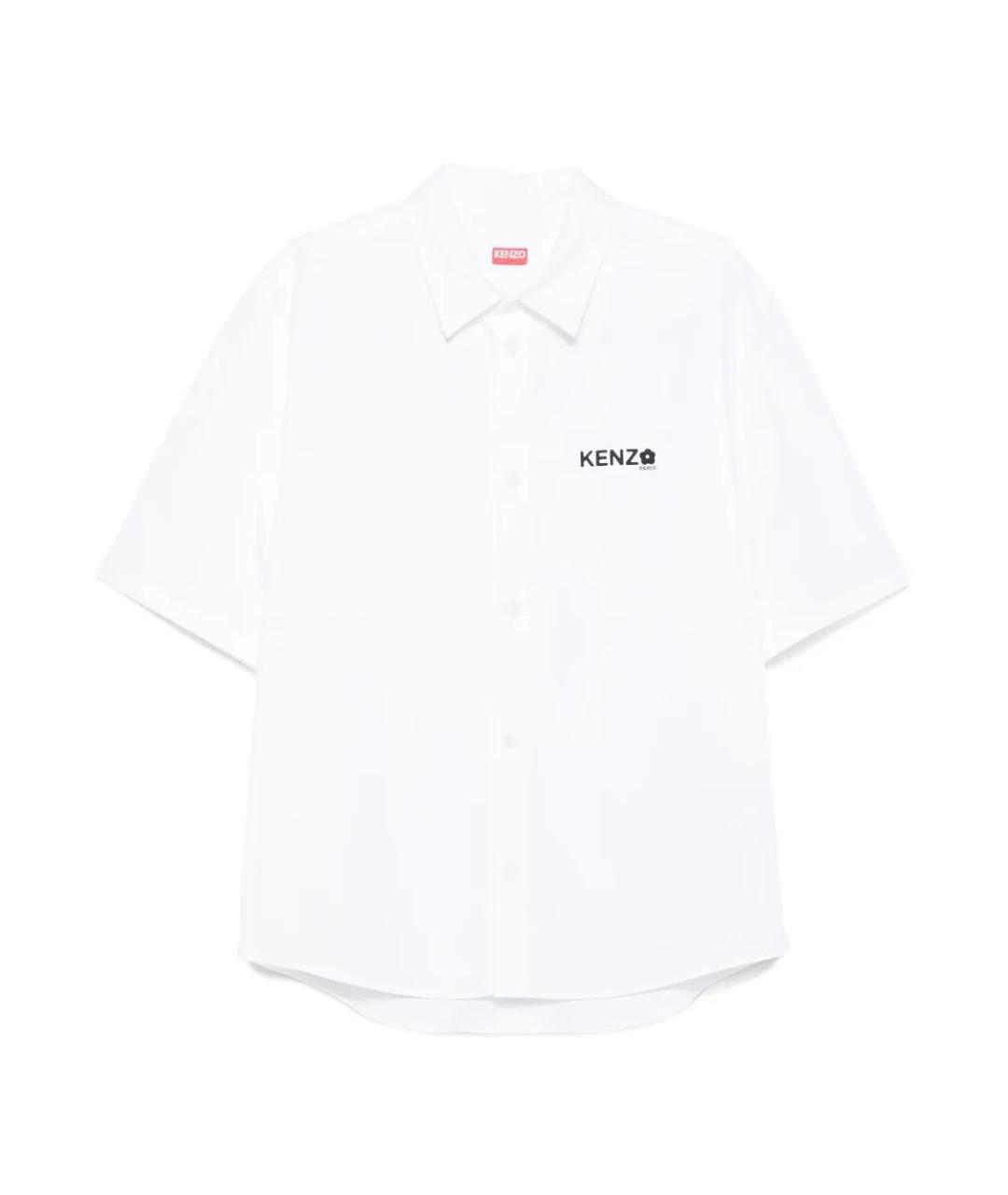 KENZO Белая хлопковая кэжуал рубашка, фото 1