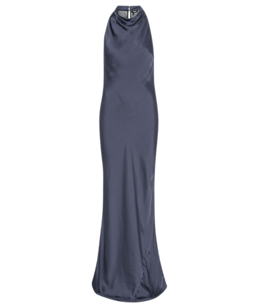 ROTATE Синее полиэстеровое повседневное платье, фото 1