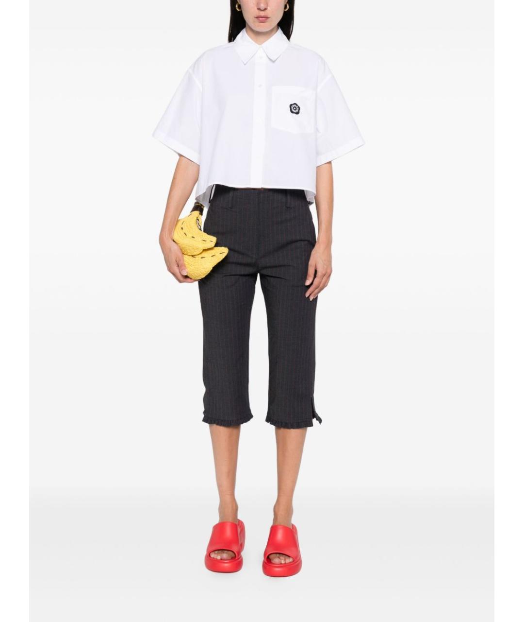 KENZO Белая хлопковая рубашка, фото 2