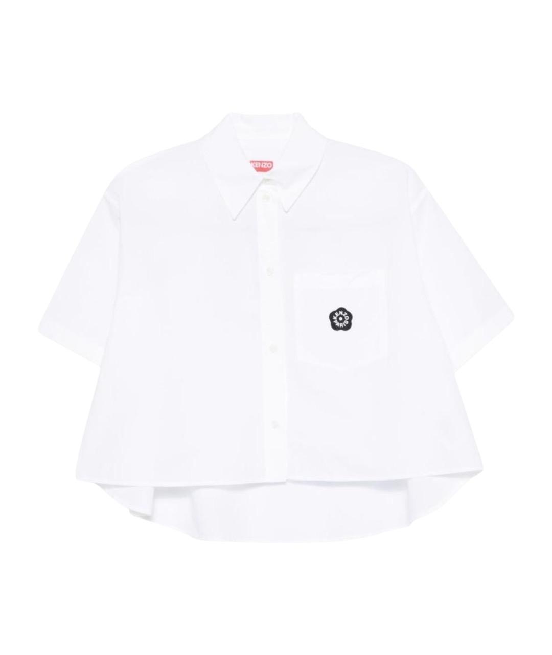 KENZO Белая хлопковая рубашка, фото 1