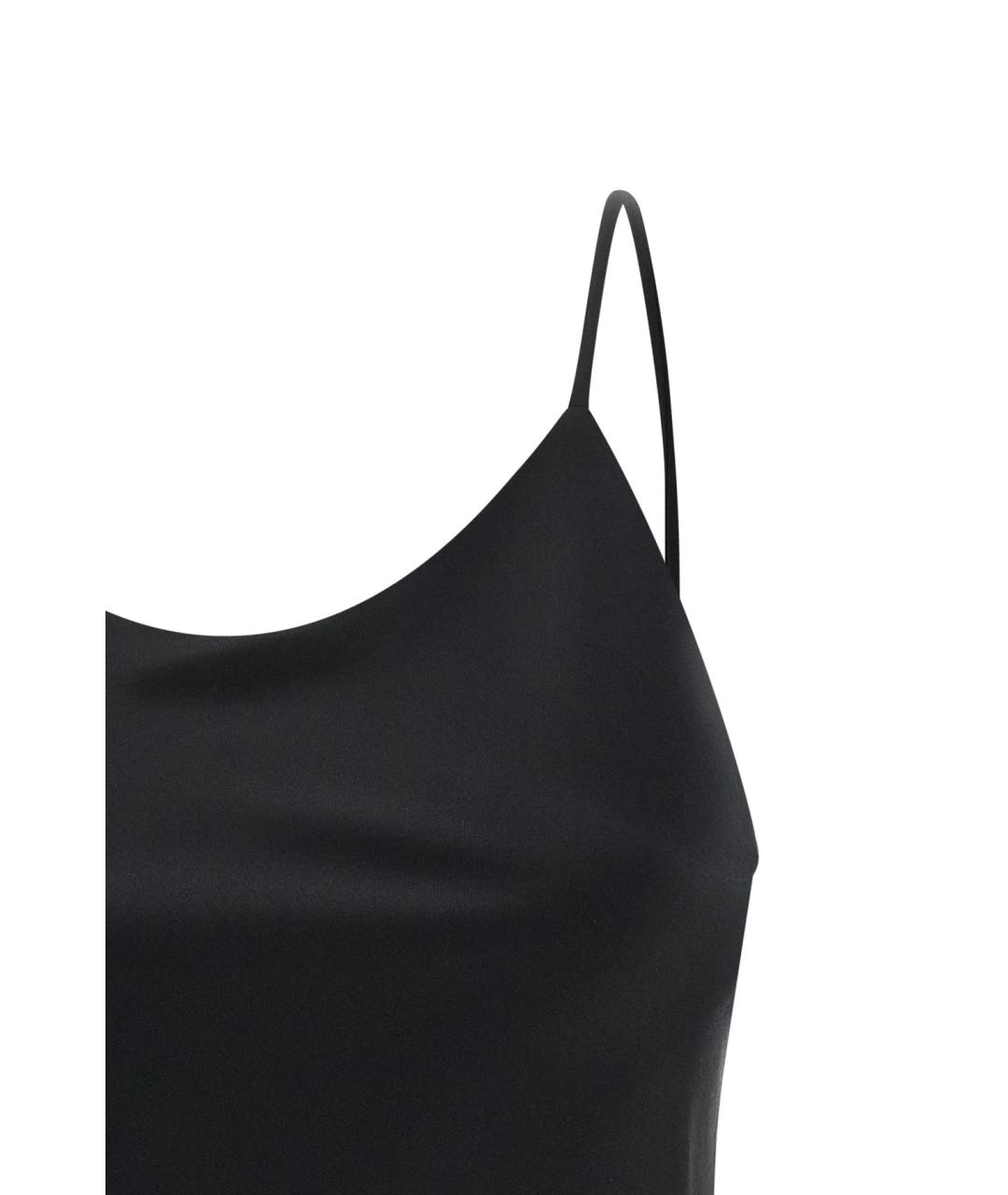 MAX MARA Черная шелковая майка, фото 3