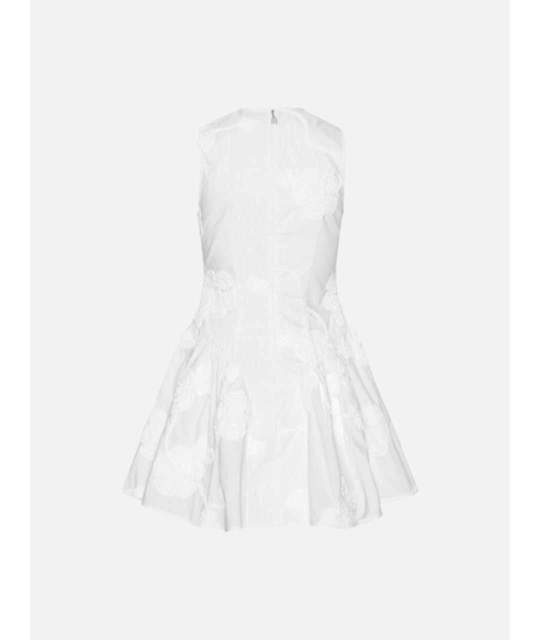 ROTATE Белое хлопковое вечернее платье, фото 5