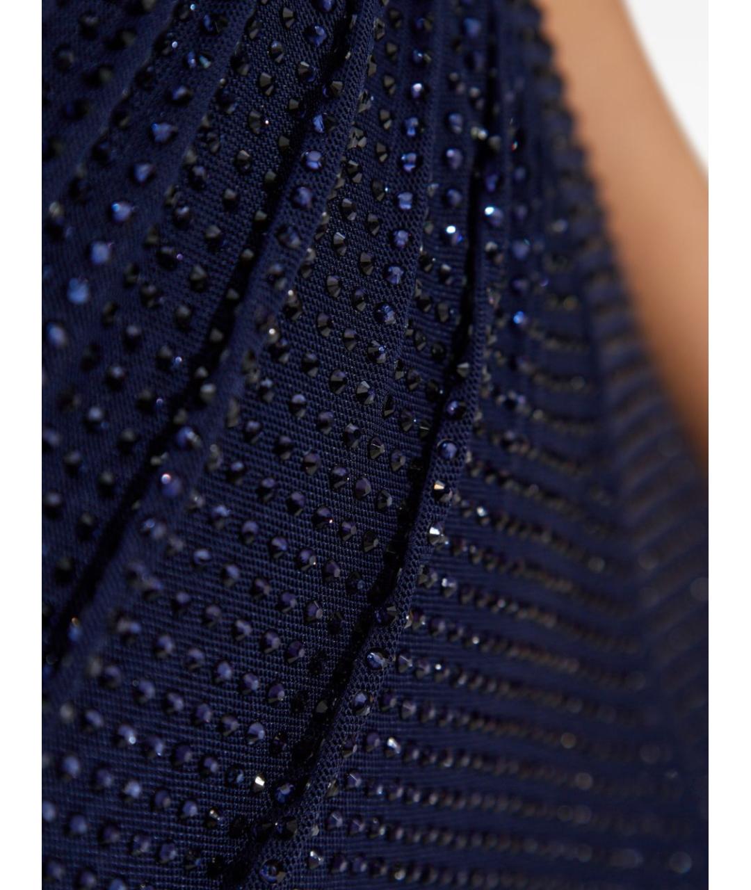 SELF-PORTRAIT Синее полиэстеровое коктейльное платье, фото 4