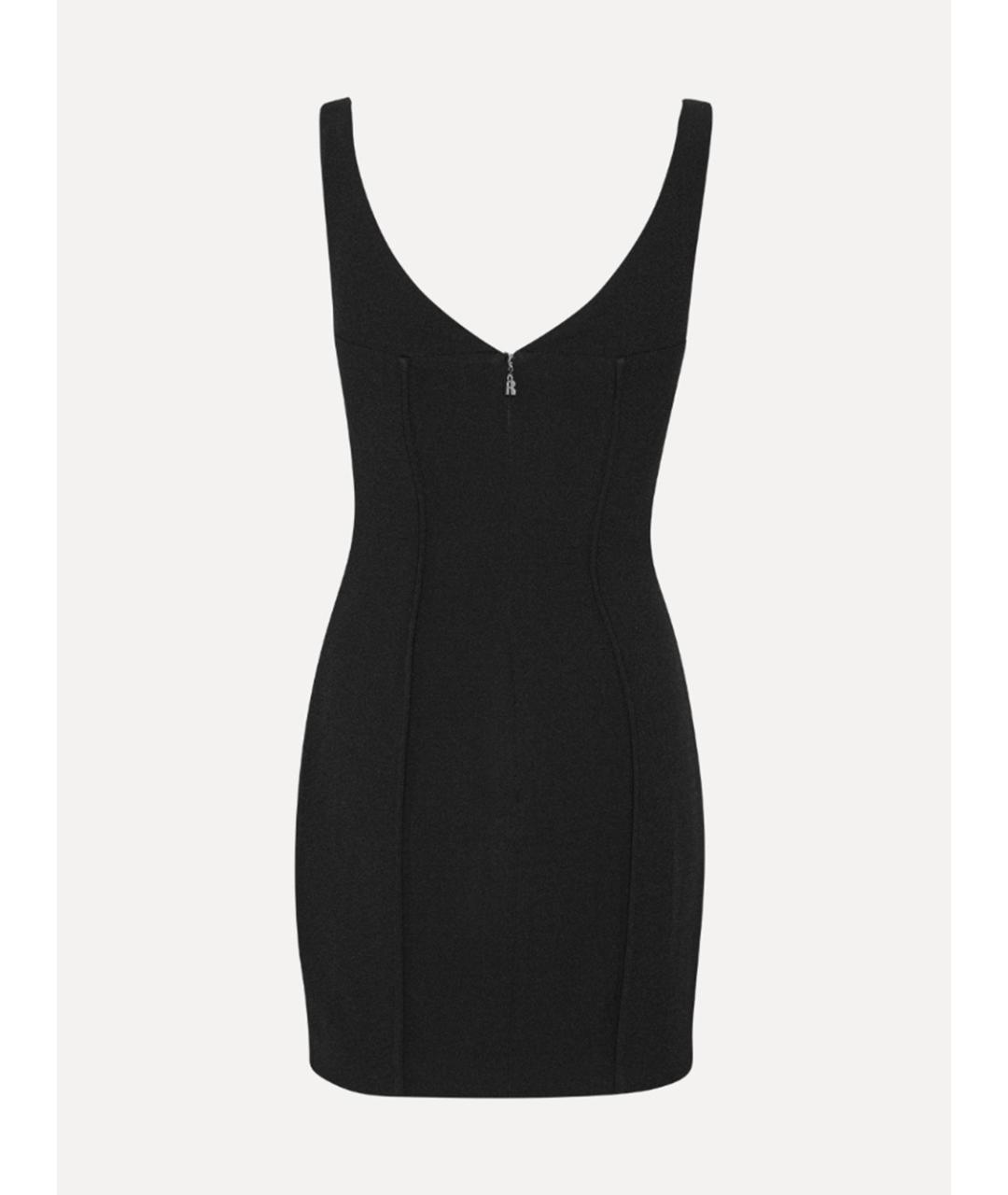 ROTATE Черное креповое повседневное платье, фото 5