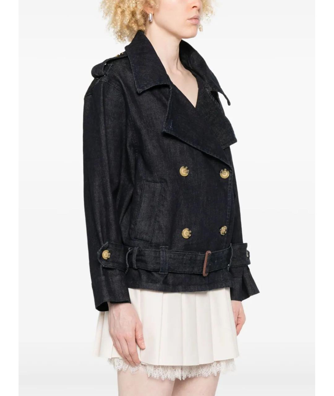 SELF-PORTRAIT Синяя хлопковая куртка, фото 3