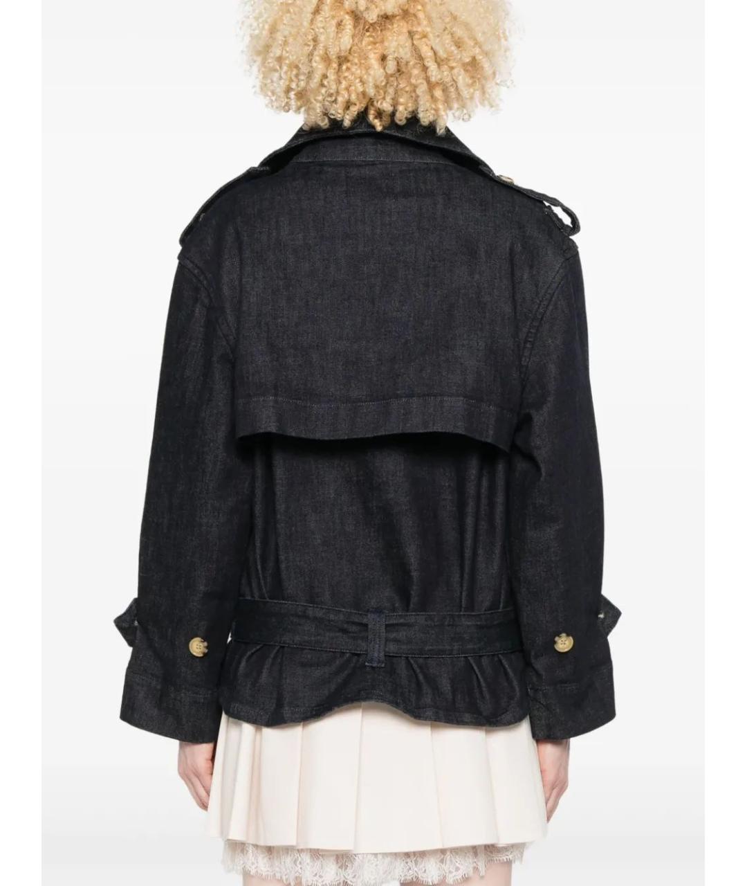 SELF-PORTRAIT Синяя хлопковая куртка, фото 4