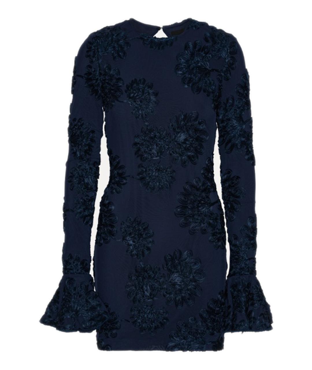 ROTATE Синее полиэстеровое коктейльное платье, фото 1