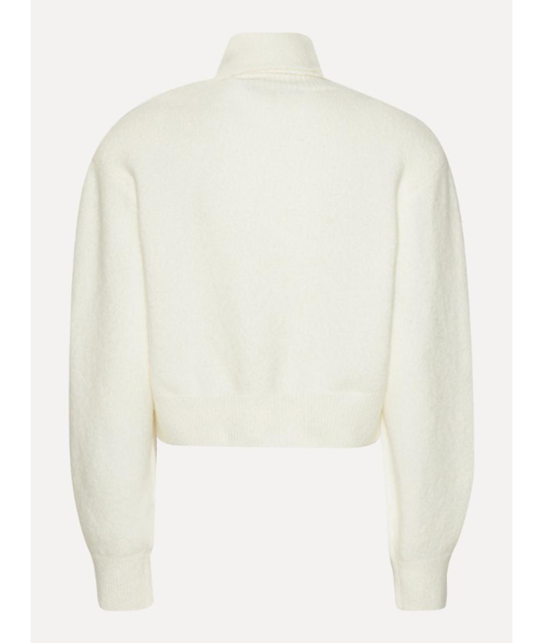 ROTATE Белый шерстяной кардиган, фото 5