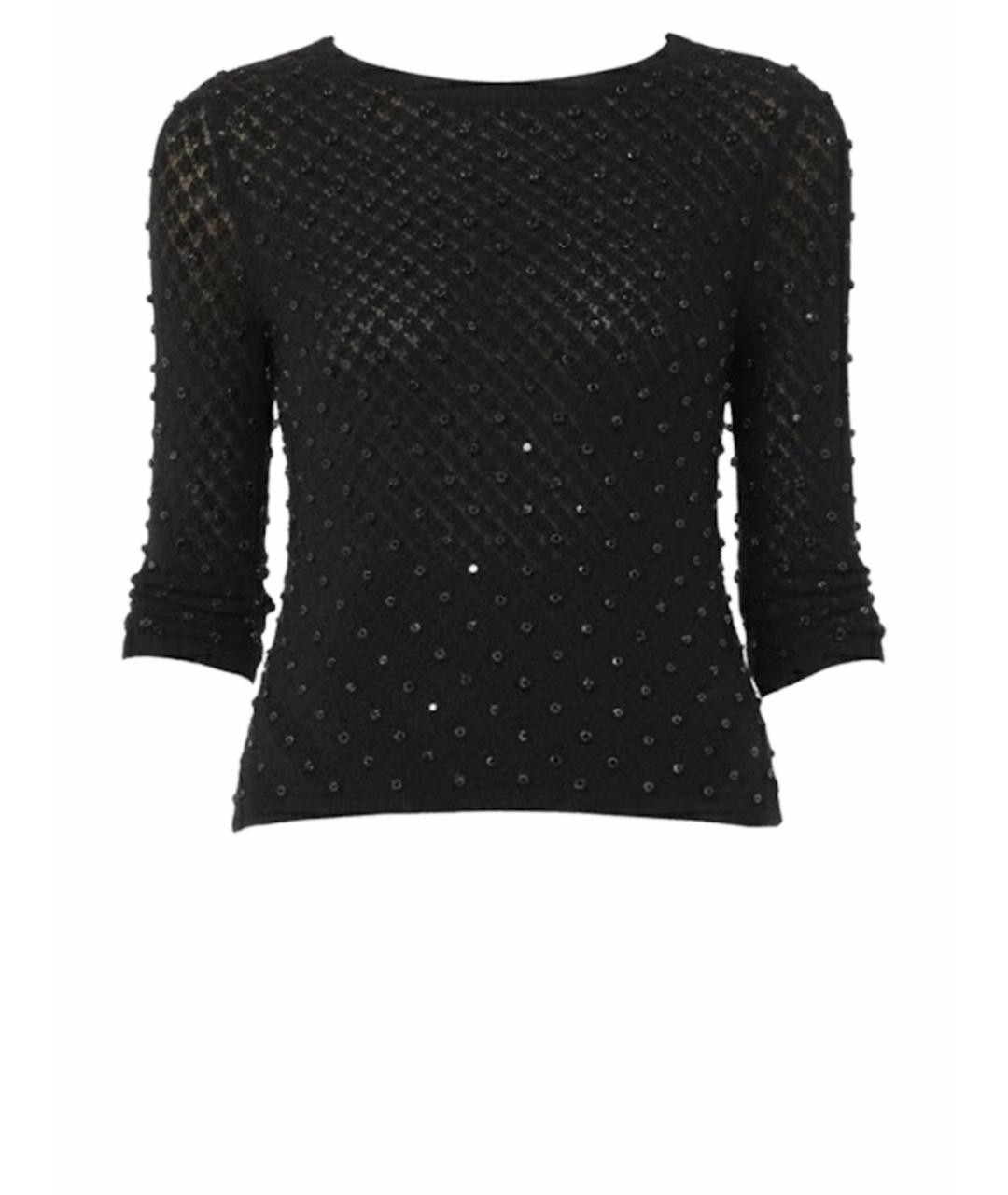 MAX MARA STUDIO Черный шерстяной джемпер / свитер, фото 1