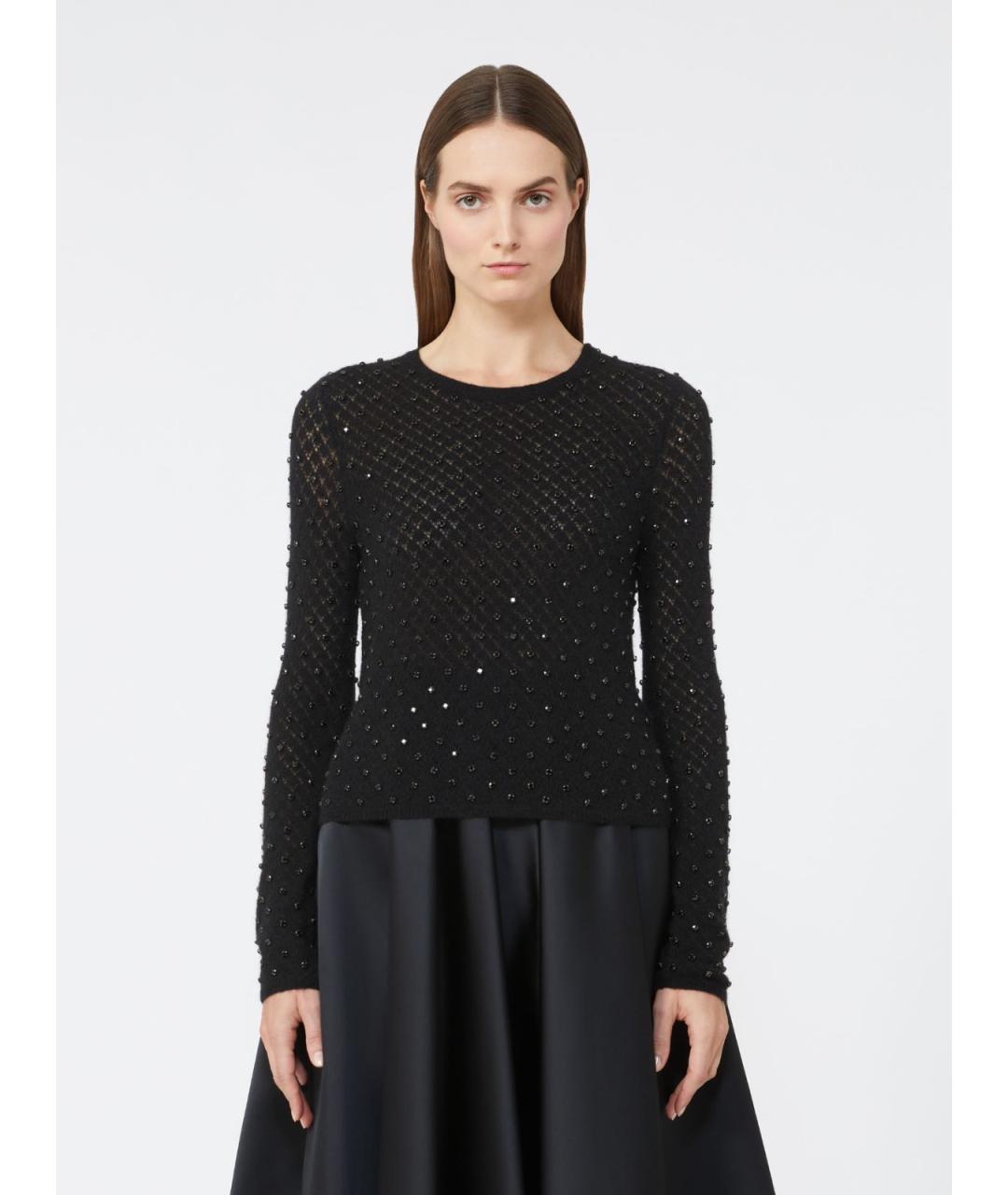 MAX MARA STUDIO Черный шерстяной джемпер / свитер, фото 5