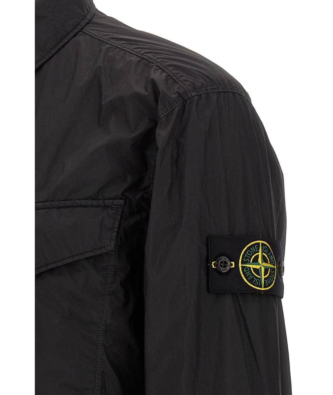 STONE ISLAND Черная полиамидовая куртка, фото 5