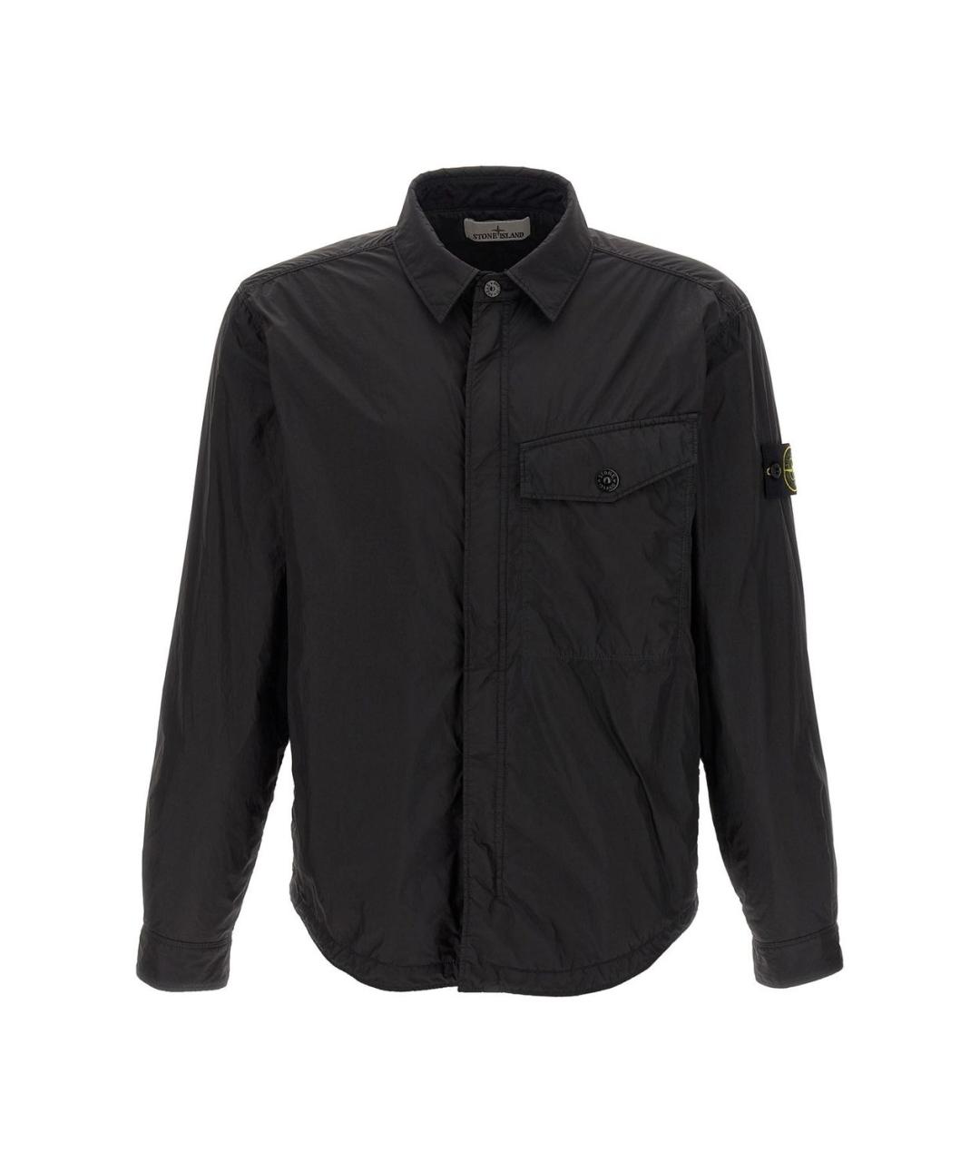 STONE ISLAND Черная полиамидовая куртка, фото 1