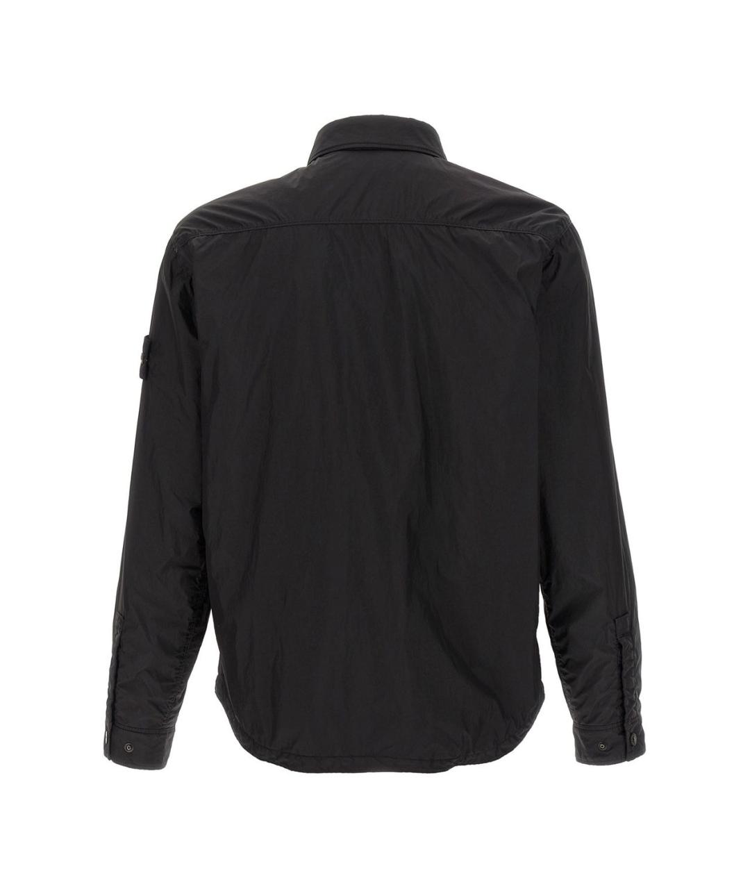 STONE ISLAND Черная полиамидовая куртка, фото 2