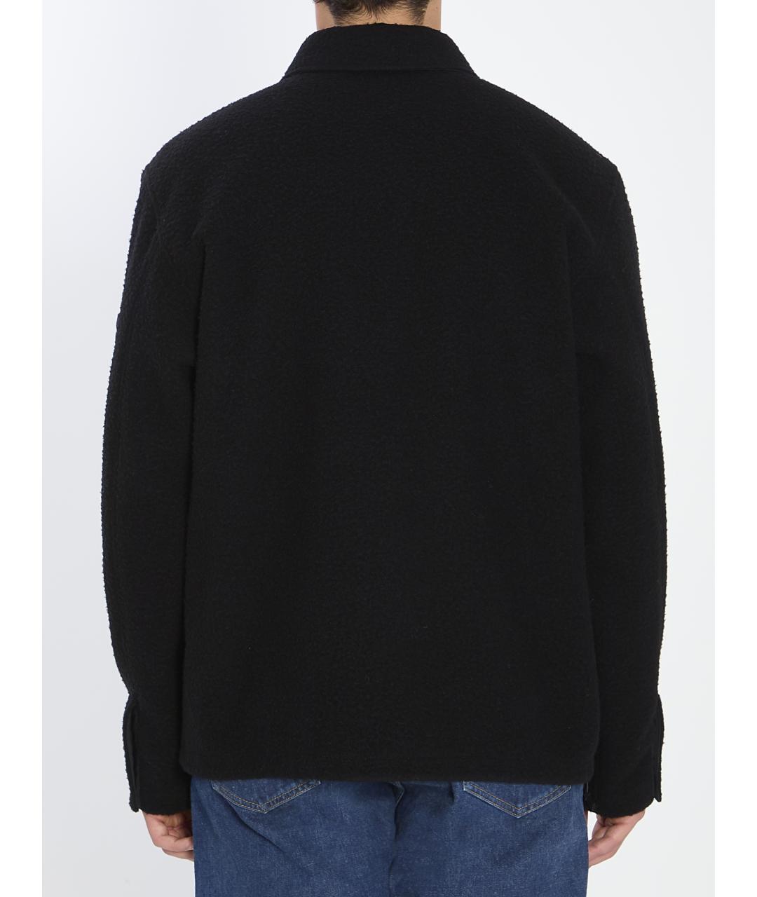 STONE ISLAND Черная шерстяная куртка, фото 5