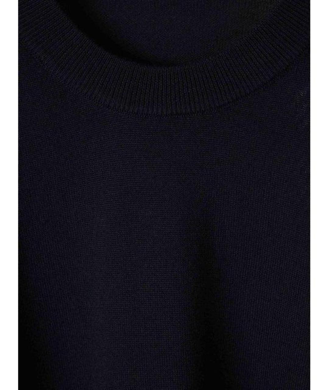STONE ISLAND Темно-синий шерстяной джемпер / свитер, фото 3