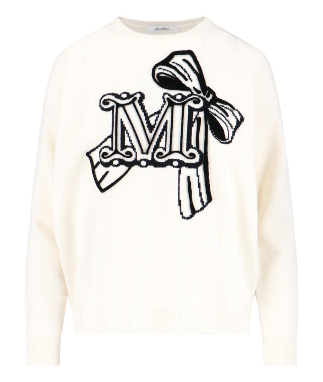 MAX MARA Белый шерстяной джемпер / свитер, фото 1