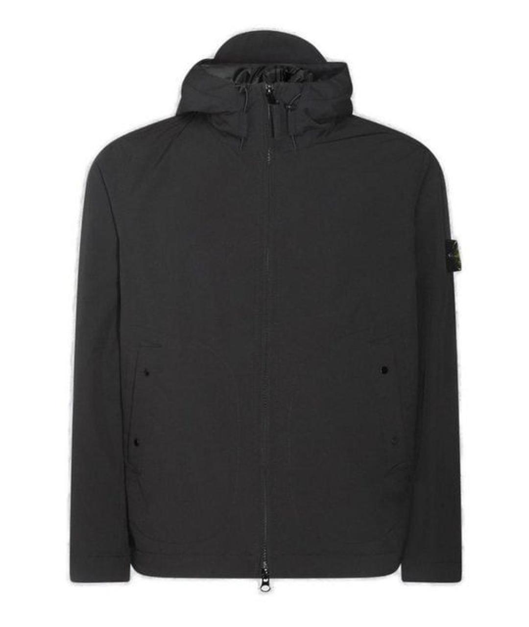 STONE ISLAND Черная полиэстеровая куртка, фото 1