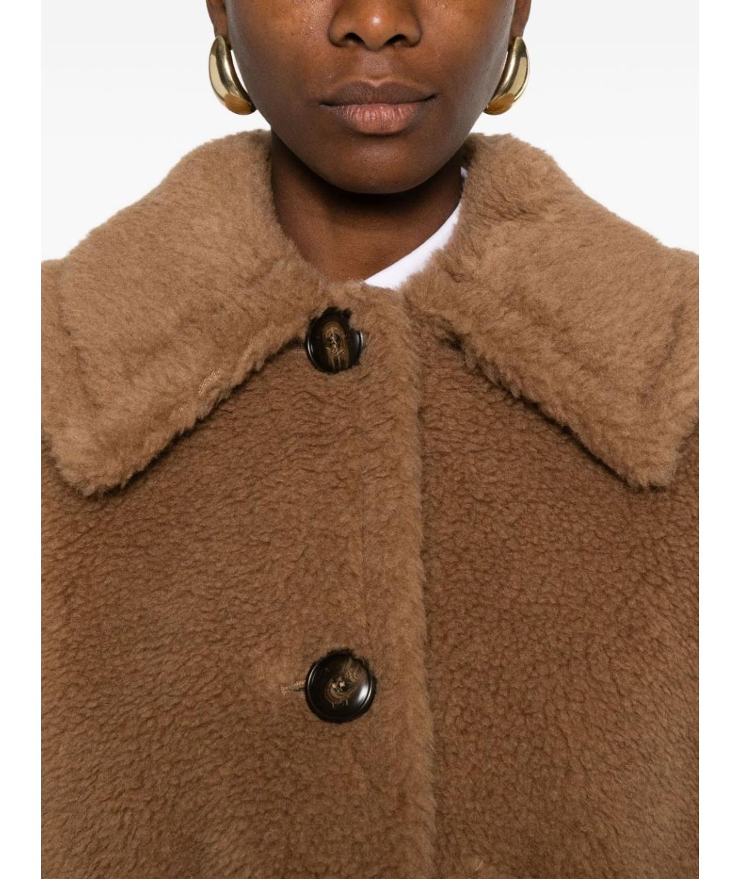 MAX MARA Коричневая шерстяная куртка, фото 5