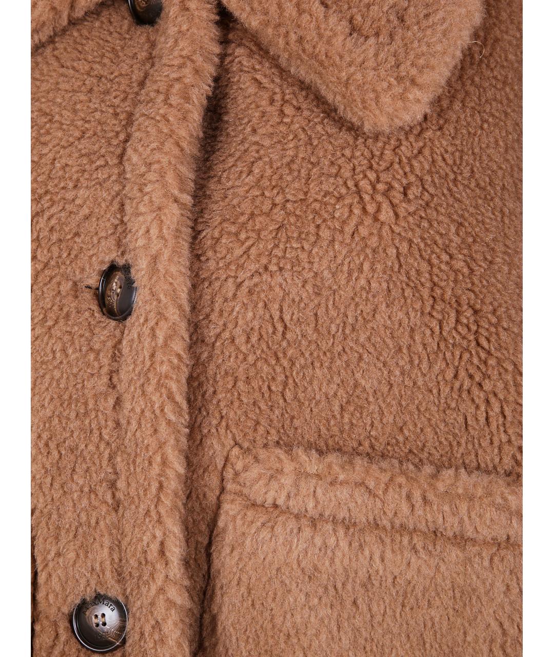 MAX MARA Коричневая шерстяная куртка, фото 3