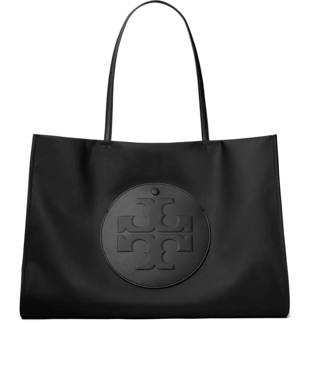 TORY BURCH Черная синтетическая сумка тоут, фото 1