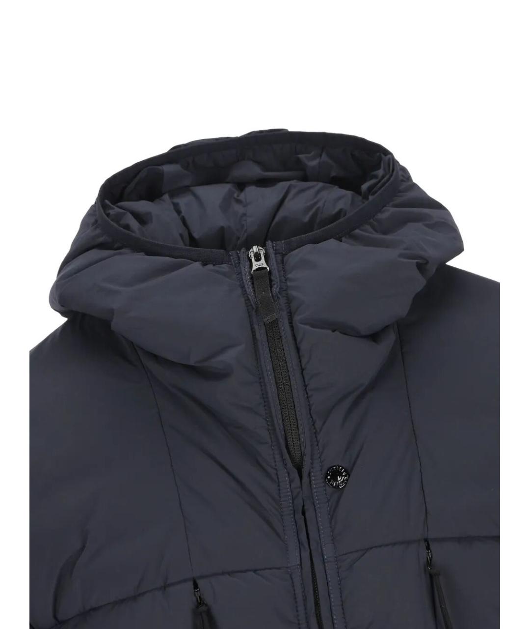 STONE ISLAND Темно-синяя полиамидовая куртка, фото 4