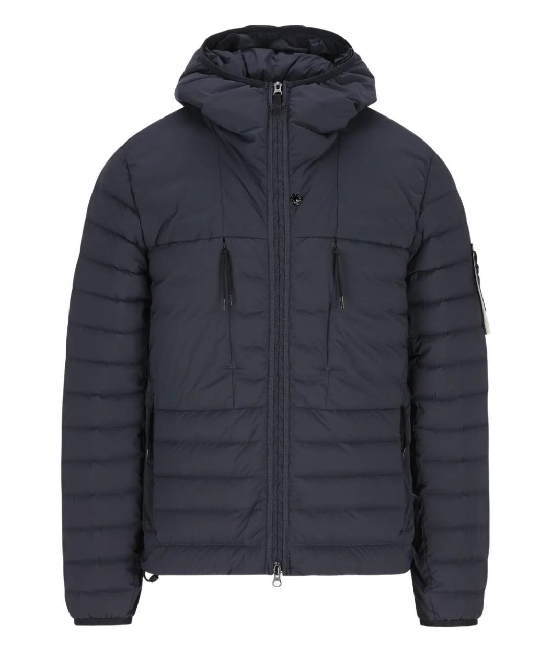 STONE ISLAND Темно-синяя полиамидовая куртка, фото 1