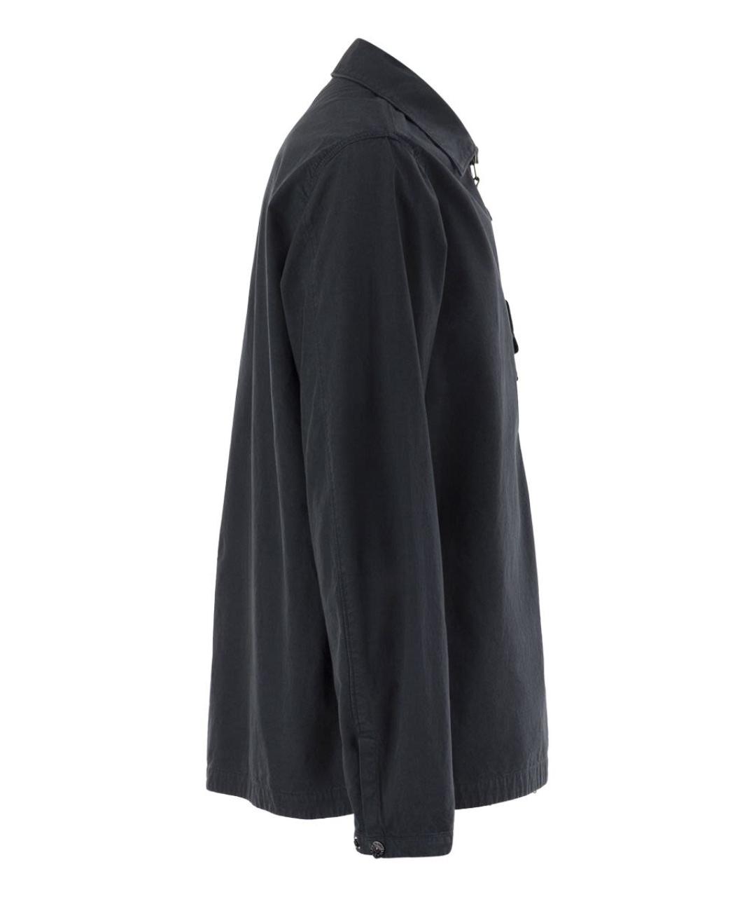 STONE ISLAND Темно-синяя хлопковая куртка, фото 3